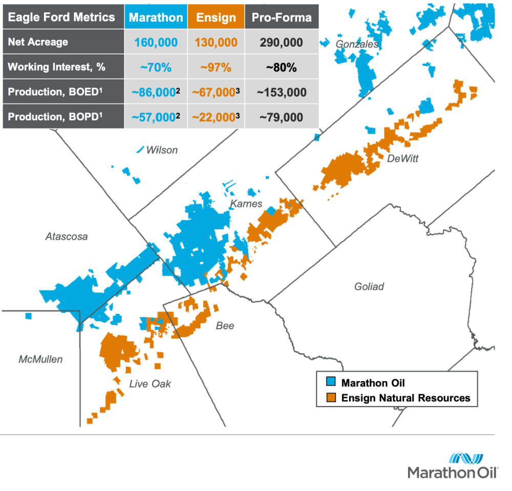 Marathon Oil to Acquire Ensign in 3 Billion Eagle Ford Deal Hart Energy